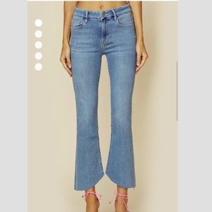 Frame <light wash> le crop mini boot stretch Jeans